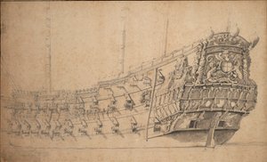 蒙塔古》肖像，约 1661 年（石墨、灰水彩）