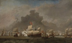 索勒贝战役，1672 年 6 月 7 日 作者 威廉·范·德·雅戈尔·维尔德