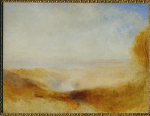 远处有河流和海湾的景观 ... 作者 威廉·特纳 (1789 1862)