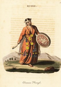 女魔术师或萨满，蒙古人
