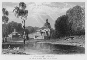Mereworth城堡，Le Despencer勋爵的所在地（雕刻）。
