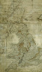 英格兰、威尔士和苏格兰部分地区的地层图，由John Cary刻制，约1802-3年（雕刻）。 作者 威廉（后）史密斯