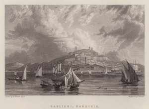 Cagliari, Sardinia (colour litho) 作者 威廉（继）韦斯托尔