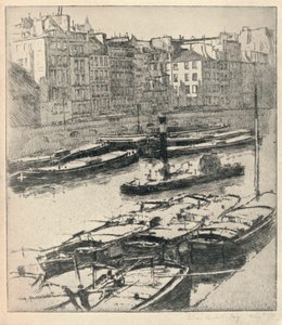 大奥古斯汀码头，1915年 作者 威廉·利维