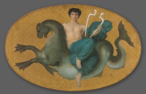 1855年，《海马上的Arion》。 作者 威廉·阿道夫·布格罗