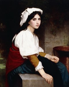 喷泉旁的意大利姑娘，1870年
