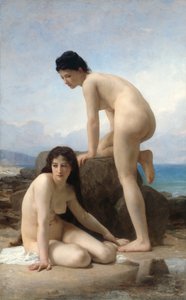 沐浴者》，1884年。 作者 威廉·阿道夫·布格罗