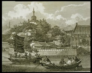 皇宫花园景观，北京，细节，由Samuel Smith，酒吧雕刻。作者：G. Nicol，1796 作者 威廉·亚历山大