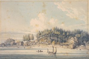 友好湾 (Friendly Cove), 努特卡湾, 温哥华岛 作者 威廉·亚历山大