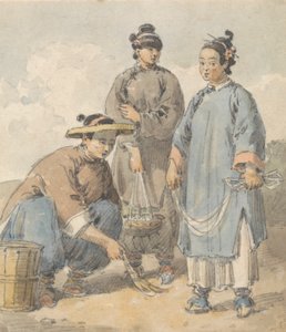 三位街头卖艺的中国妇女 作者 威廉·亚历山大