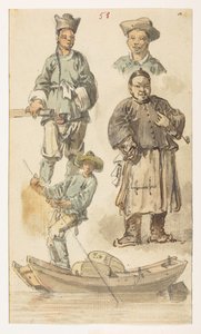 f.11 58 幅中国研究，选自马戛尔尼勋爵于 1792 年至 1794 年间出使中国期间绘制的 372 幅风景、海岸线、服饰和日常生活图册（纸面铅笔和水彩画） 作者 威廉·亚历山大