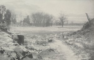 无题冬季风景，约1900年。 作者 威廉·B·波斯特