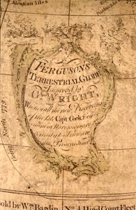 北太平洋上的图案，约 1795 年（纸浆、铜板雕刻、黄铜、木材、纸张） 作者 威廉·巴尔丁