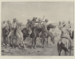 Kaffirs，拿着备用马，见证了阿法尔的战斗 作者 William Barnes Wollen