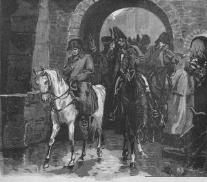 拿破仑·罗德（Napoleon Rode）带一间小套房穿过圣彼得门（1902） 作者 威廉·巴恩斯（William Barnes）羊毛
