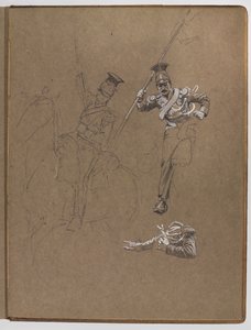 研究油画，《国旗：1811年5月16日，阿尔布黑拉》。 作者 威廉·巴恩斯（William Barnes）羊毛