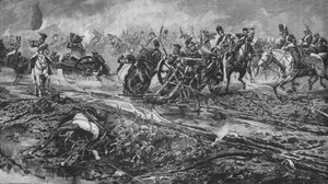 1902年在滑铁卢夺取法国枪支的联合旅 作者 威廉·巴恩斯（William Barnes）羊毛