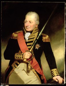 John Jervis的肖像（1735-1823）圣文森特的第一伯爵，公元1805年 作者 威廉·比奇