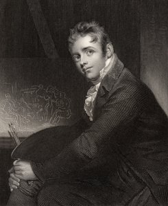 由H. Robinson雕刻的David Wilkie爵士，来自&39;国家肖像画廊，第五卷&39;，出版于1835年 作者 威廉·比奇