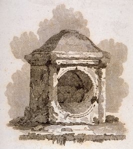 伦敦石，加农街，伦敦市，1806年 作者 威廉·伯纳德·库克