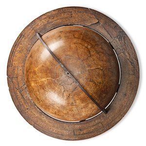 早期的英国地球仪，约1673年
