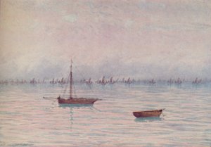 渔船队，1910年 作者 威廉·比斯科姆·加德纳