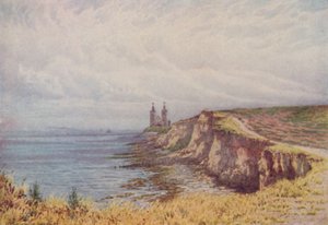 Reculver的悬崖，1910年 作者 威廉·比斯科姆·加德纳