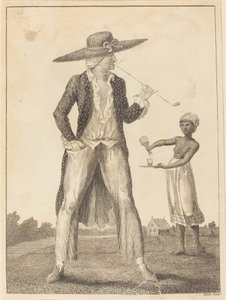 一个穿着晨衣的苏里南种植者，1793年。 作者 威廉·布雷克