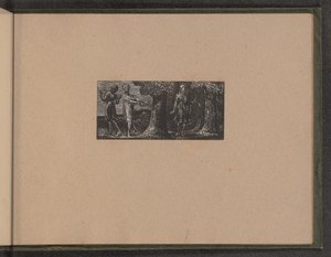 被两个男孩嘲笑的科利内特，1821年。 作者 威廉·布雷克