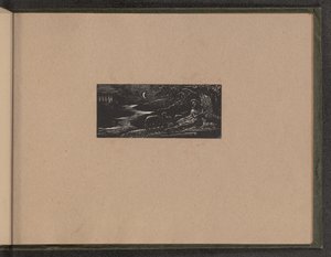 科利内特在夜间休息，1821年。 作者 威廉·布雷克