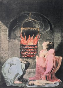 欧洲预言;饥荒，1794年（浮雕蚀刻，雕刻，wc） 作者 威廉·布雷克