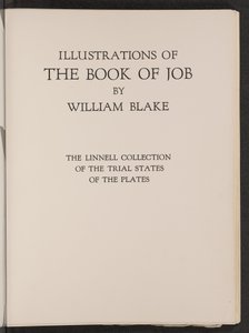 约伯记》的插图：林内尔版画试读集》（The Linnell Collection of Trial States of the Plates 作者 威廉·布雷克