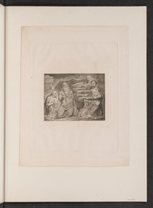 约伯被他的朋友斥责，1825年。 作者 威廉·布雷克