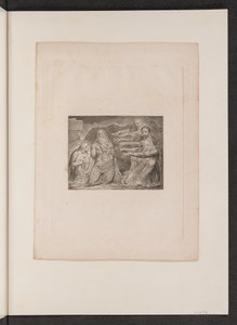 约伯被他的朋友斥责，1825年。 作者 威廉·布雷克