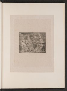 约伯被他的朋友斥责，1825年。 作者 威廉·布雷克