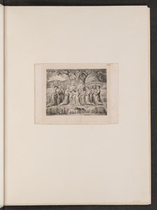 约伯和他的家庭》，1825年。 作者 威廉·布雷克