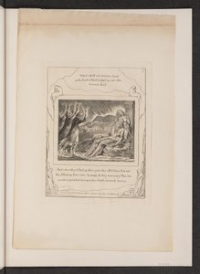 约伯的安慰者，1825年。 作者 威廉·布雷克