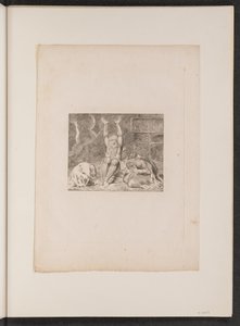 约伯的绝望》，1825年。 作者 威廉·布雷克
