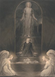 抹大拉的玛丽亚在坟墓 作者 威廉·布雷克