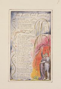 P.124-1950.pt35失落的小女孩：来自纯真和经验之歌的第35页（复制R）c.1802-08（蚀刻，墨水和wc） 作者 威廉·布雷克