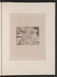撒旦用疖子击打约伯，1825年。 作者 威廉·布雷克