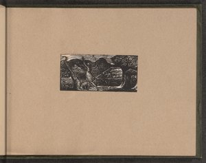 牧羊人赶走了狼，1821年。 作者 威廉·布雷克