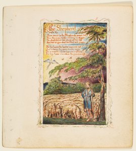 纯真与经验之歌。牧羊人》，约1825年。 作者 威廉·布雷克