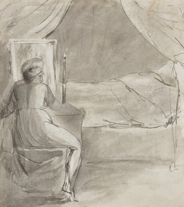 死亡之床（右图） 作者 威廉·布雷克