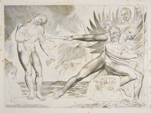 The Circle of the Corrupt Officials: The Devils tormenting Ciampolo Inferno, Canto XXII, illustration to the 