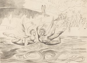 贪官的圈子，魔鬼的互相残杀，1827年。 作者 威廉·布雷克