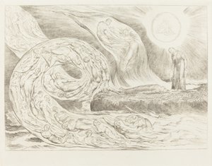 好色之徒的圈子。保罗和弗朗西斯卡，1827年。 作者 威廉·布雷克