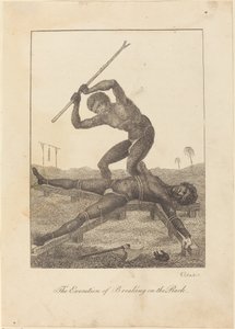 在架子上执行破案，1793年。 作者 威廉·布雷克