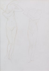 研究（metalpoint） 作者 威廉·布莱克·里士满