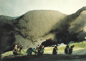 胡人》（纸上水彩） 作者 威廉·布莱米·杨